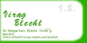 virag blechl business card